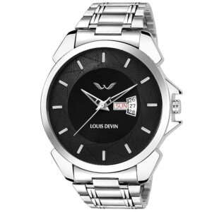 LOUIS DEVIN WT005 Stainless Steel Chain Analog Wrist Watch for Men